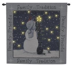 Family Traditions Lighted Tapestry Wall Hanging